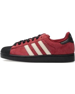 adidas Superstar Ii Suede Sneakers - Red