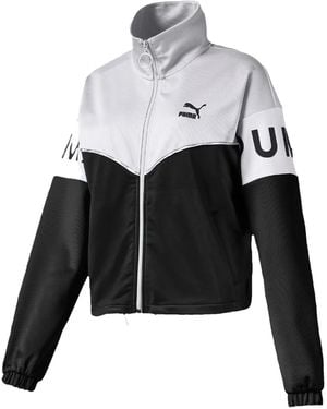PUMA Logo-Print Track Jacket - White