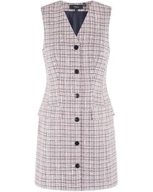 Theory Tweed Mini Dress - Pink