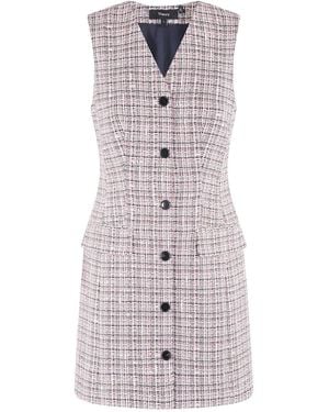 Theory Tweed Mini Dress - Pink