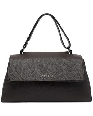 Orciani Sveva Longuette Magnetic-Closure Tote Bag - Black