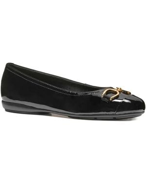 Geox Buckle-Detail Ballet Flats - Black
