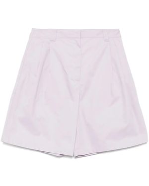 Maison Kitsuné Casual Pleated Bermuda Shorts - Pink