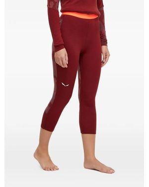 Salewa Falda Con Motivo Cristallo - Rojo