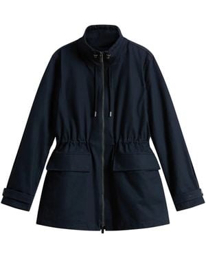 Woolrich Cinched-Waist Jacket - Blue