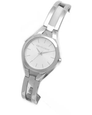 Trussardi Montre À Boîtier Rond 30 Mm - White