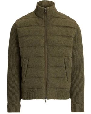 Ralph Lauren Quilted Ribbed-Knit Jacket - Green