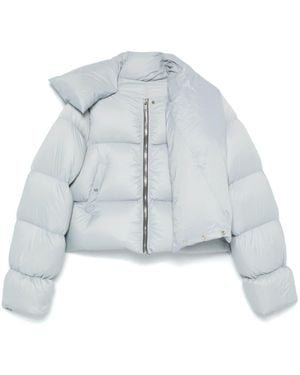 Rick Owens Funnel-Neck Puffer Jacket - Blue