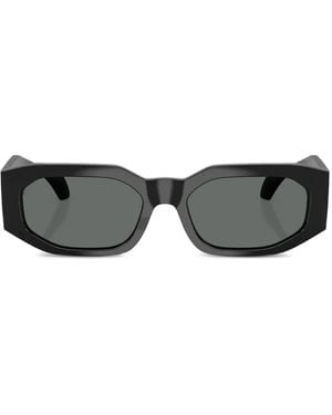 Versace Lunettes De Soleil À Logo - Noir