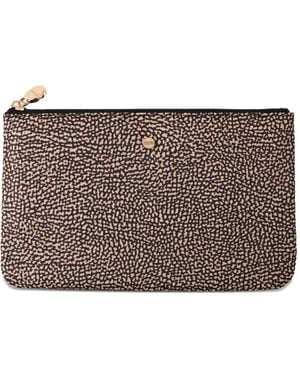 Borbonese Busta Zip-Top Wallet - Brown