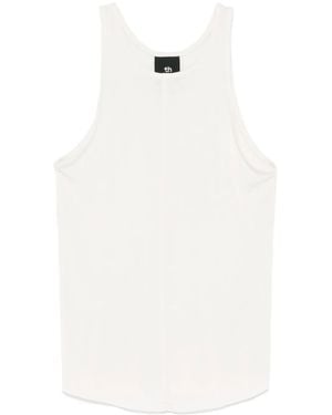 Thom Krom Fine-Ribbed Tank Top - White