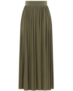 Zimmermann Pleated Midi Skirt - Green