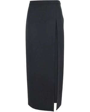 Grifoni Single-Slit Skirt - Blue