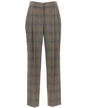 Brunello Cucinelli Plaid Trousers - Grey