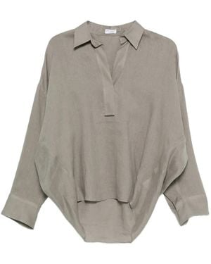 Brunello Cucinelli Linen Shirt - Gray
