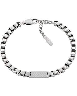 Aston Martin Logo-Engraved Chain-Link Bracelet - Metallic