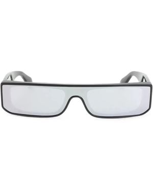 Alaïa Rectangle-Frame Sunglasses - White