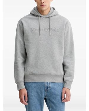 Marc O' Polo Logo Hooded Knitwear - Grey