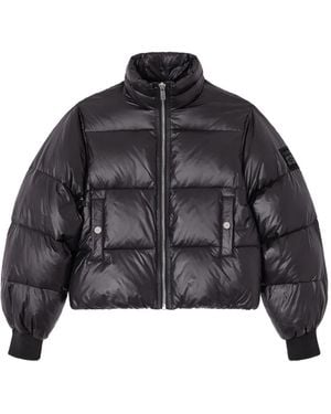 Ganni Recycled Nylon Puffer Jacket - Black