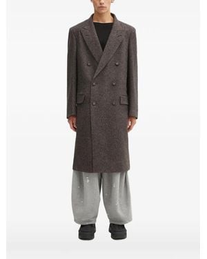 Wales Bonner Mayfair Double-Breasted Coat - Grey