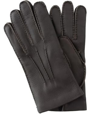Mario Portolano Leather gloves - Schwarz