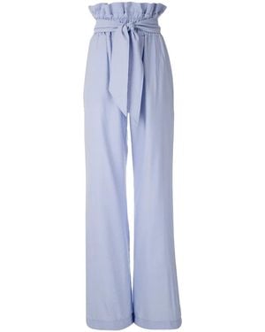 Olympiah Broek Met Paperbag Taille - Blauw