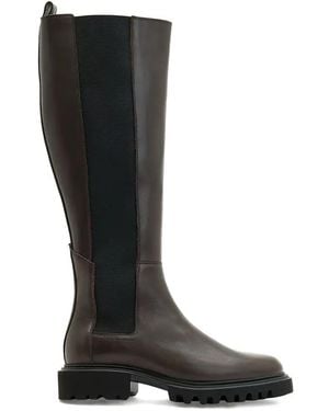 AllSaints Leather Maeve Knee-High Boots - Black