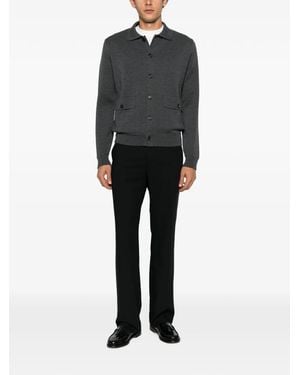 Corneliani Jersey Con Bolsillo Con Solapa Y Botones - Negro