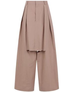 Niccolò Pasqualetti Frayed Trousers - Natural