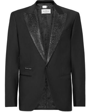 Philipp Plein ラインストーン ジャケット - ブラック