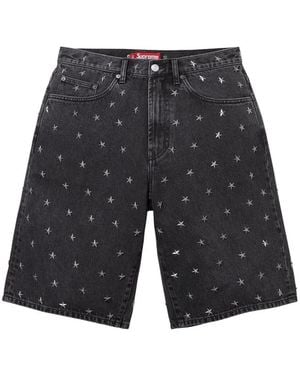 Supreme Star-Studded Baggy Shorts - Grey