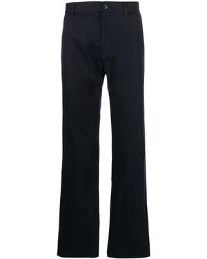 A.P.C. Mid-Rise Straight-Leg Trousers - Blue