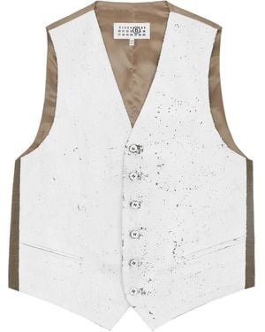 MM6 by Maison Martin Margiela ボタン ベスト - ホワイト
