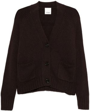 Allude V-Neck Cardigan - Black