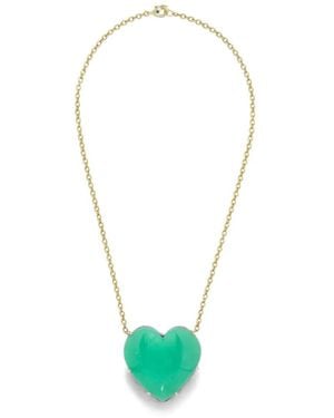 Irene Neuwirth One Of A Kind Love Chrysoprase Heart-Pendant Necklace - Blue