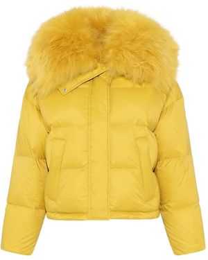 Yves Salomon Down Jacket - Yellow
