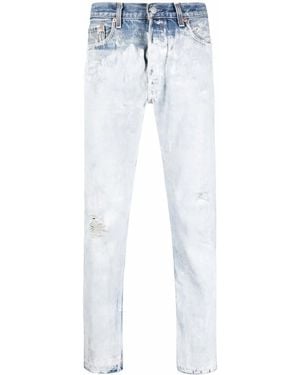 GALLERY DEPT. Mid-Rise Straight-Leg Bleached Jeans - White