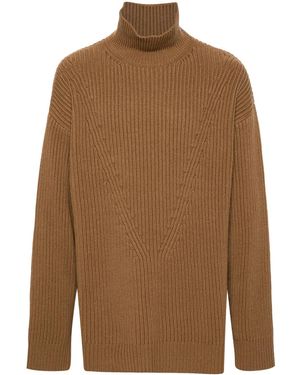 Jil Sander タートルネック セーター - ブラウン