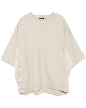 FIVE CM Logo-Embroidered T-Shirt - Natural