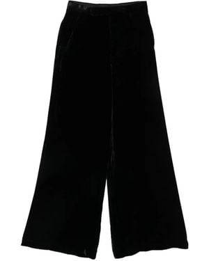 Rick Owens Velvet Trousers - Black