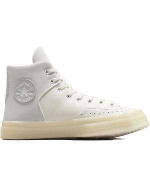 Converse High-Top Perforated Sneakers - White