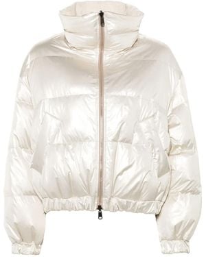 Brunello Cucinelli Reversible Down Jacket M/L For - Natural