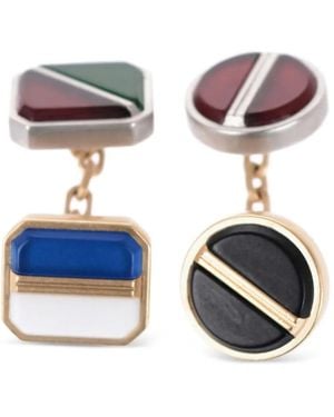 Maison Margiela Gemelli Con Design Geometrico - Metallizzato