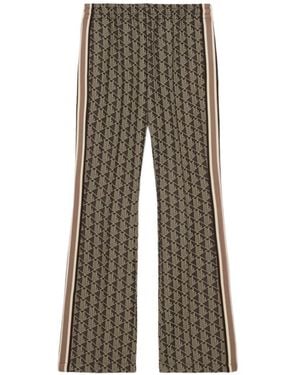 Lacoste Side-Stripe Monogram Track Trousers - Grey