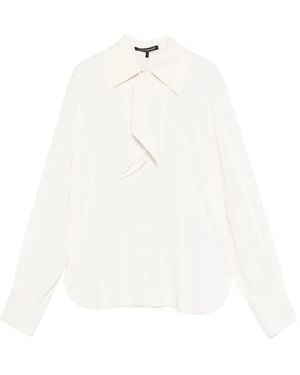 Luisa Cerano Tie-Collar Shirt - White