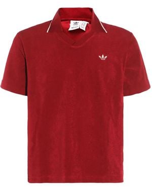 adidas X Wales Bonner Cotton-Blend Polo Shirt - Red