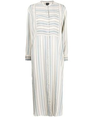 Aspesi Striped Tunic Dress - Gray