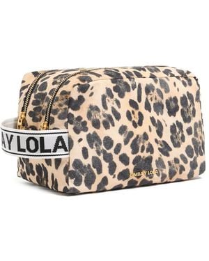 Bimba Y Lola レオパード コスメポーチ - ホワイト