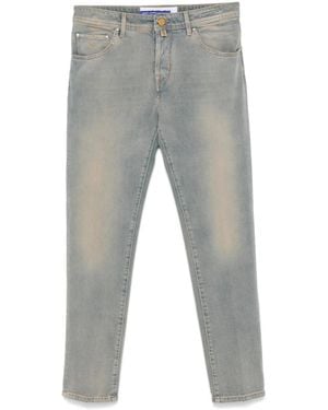 Jacob Cohen Faded Denim Cropped Jeans - Grey