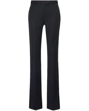 Sportmax Pantalon Met Split - Blauw